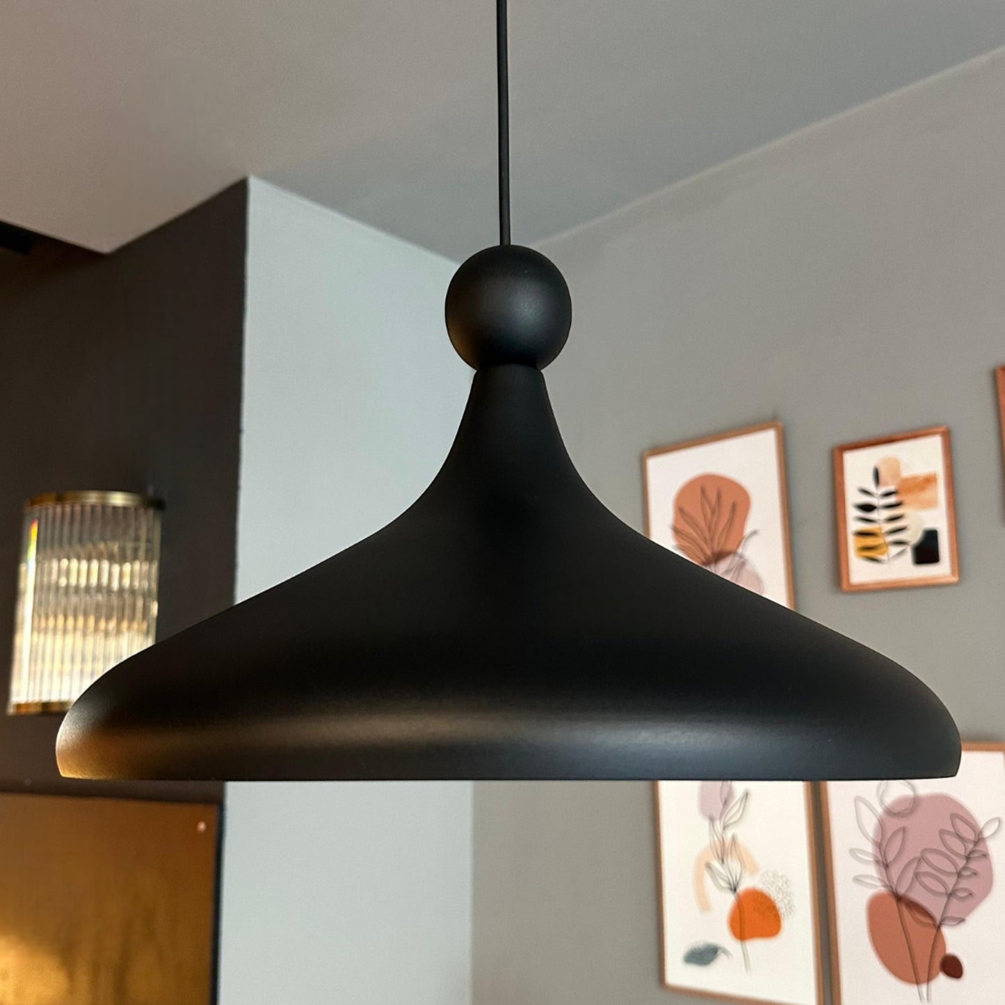 Pendelleuchte Wulst Metall Ø35cm, Modern Hängelampe