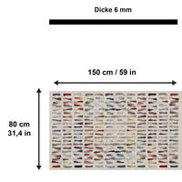 Tapis imprimé Zola en chenille imprimé à la machine 