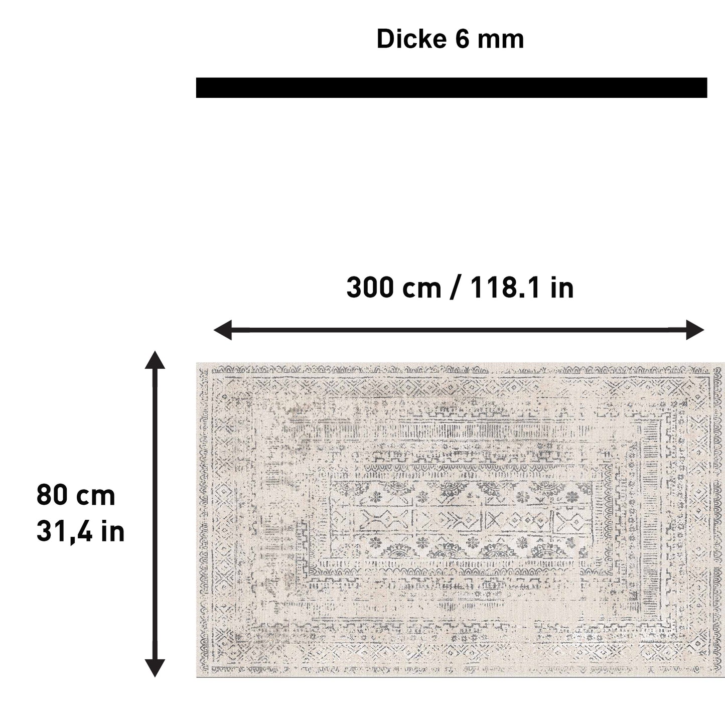 Duncan Bedruckter Teppich Chenille-Druck Maschinell Hergestellt