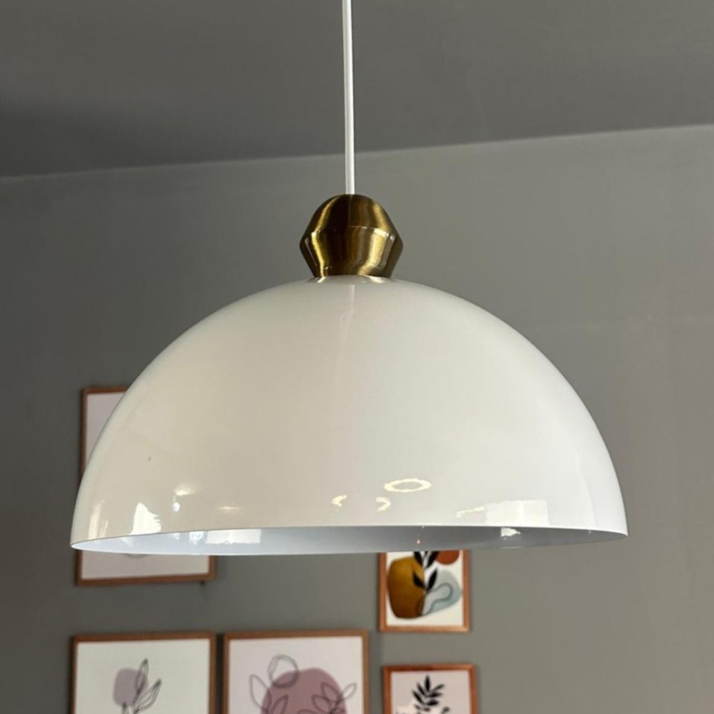 Pendelleuchte Yimpi Wulst Metall Ø30cm, Modern Hängelampe