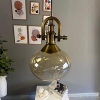 Pendelleuchte Solvia Vintage Glas, 25 cm Retro-Hängelampe