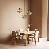 Pendelleuchte Solvia Vintage Glas, 25 cm Retro-Hängelampe