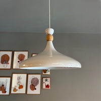 Pendelleuchte Champion aus Holz und Metall, 35 cm Hängelampe