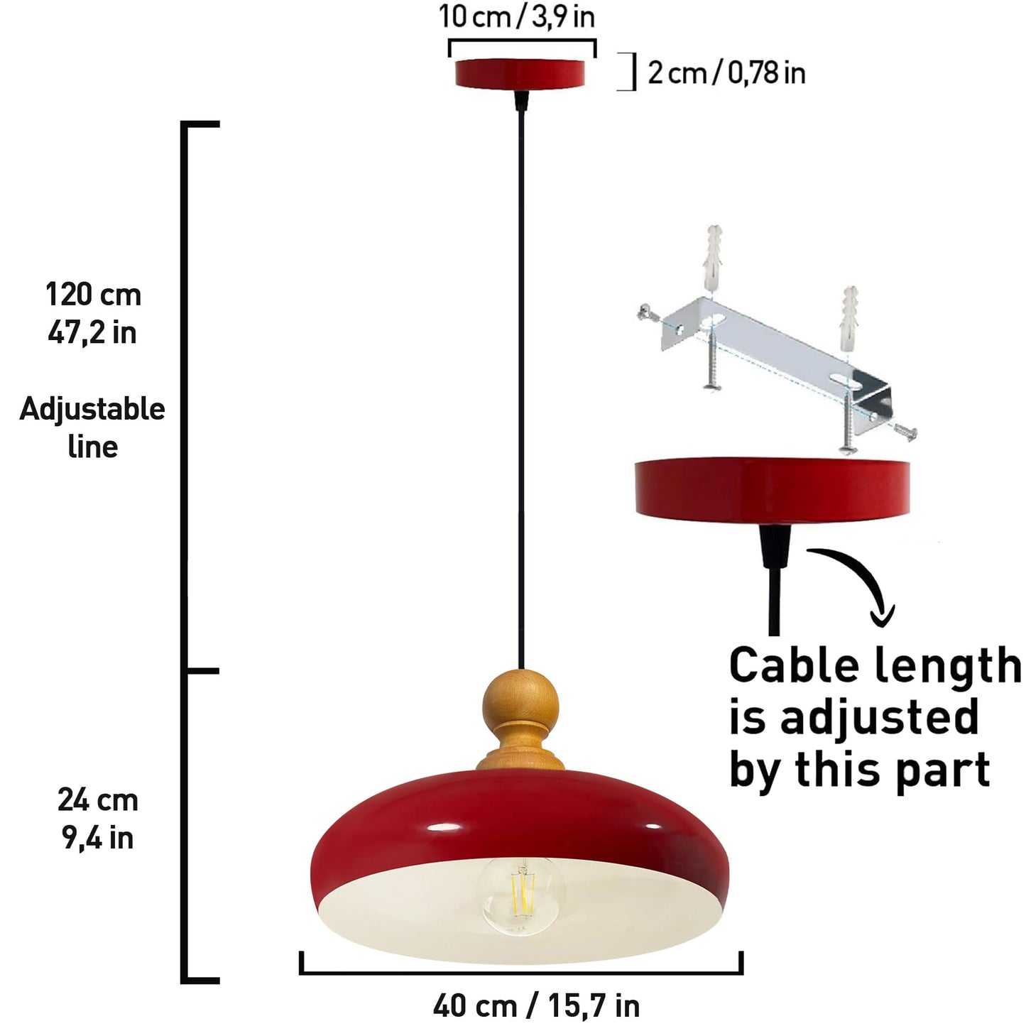 Lampe suspendue Bamyum moderne