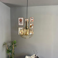 Pendelleuchte Solvia Vintage Glas, 25 cm Retro-Hängelampe