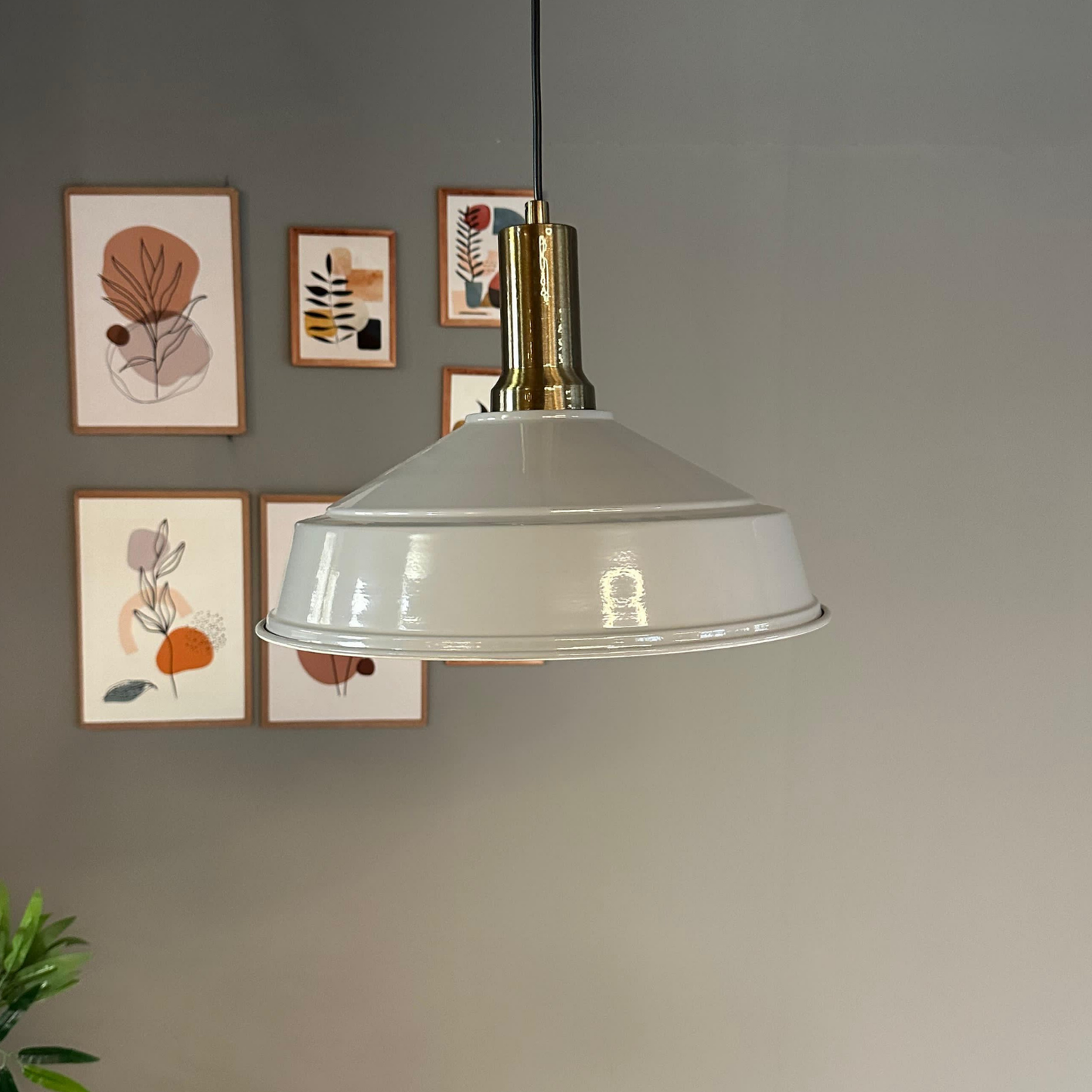 Pendelleuchte Carmelo Fackel Ø35 cm, Metall Hängelampe