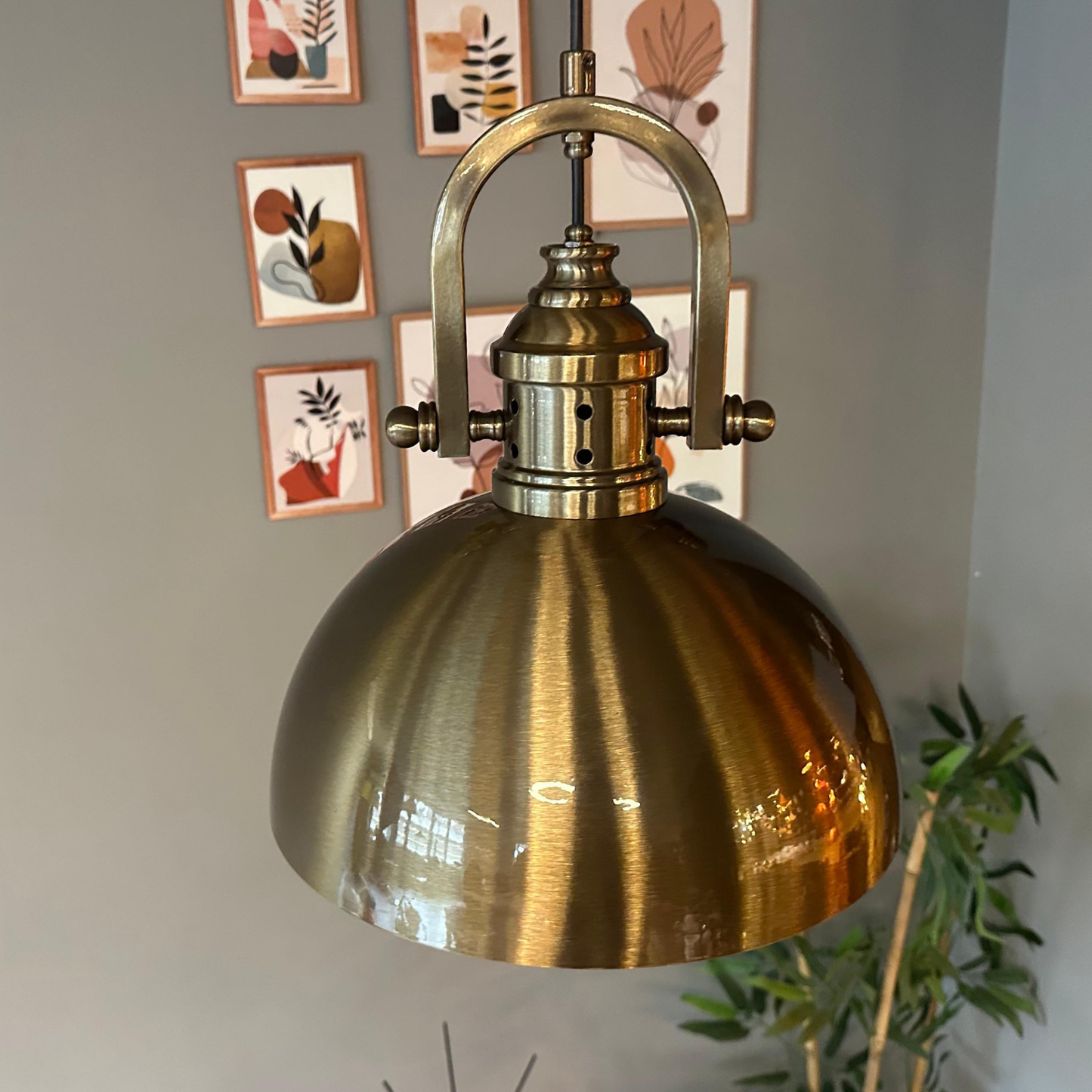 Pendelleuchte Linate Ø40 cm, Texturiert Metall Hängelampe