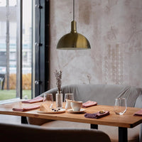 Yimpi Pendelleuchte 30 cm Kupferfarbe Vintage Pendelleuchte