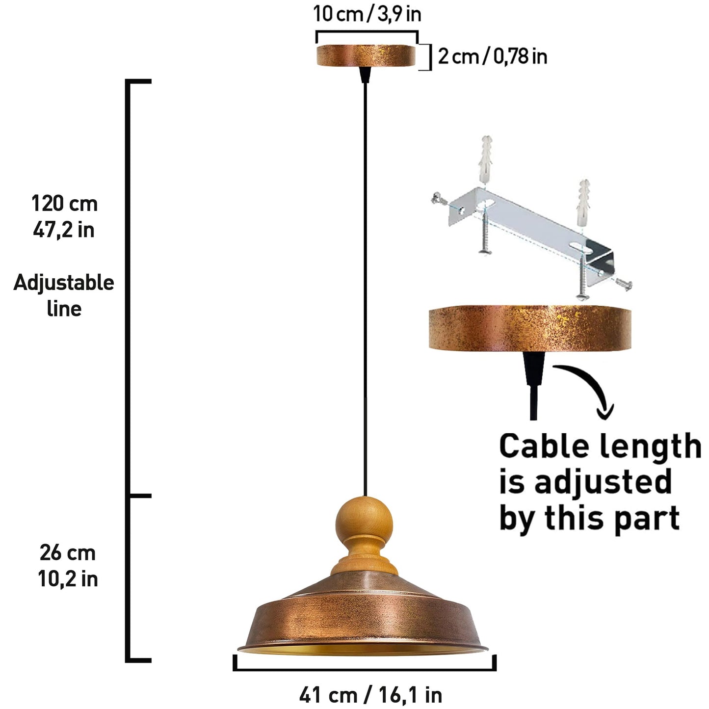 Lampe suspendue Lampe de cuisine