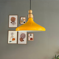 LED Pendelleuchte Perle Holz Metall Ø35 cm, E27, Modern Pendelleuchte