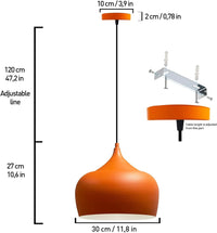 Lampada a sospensione in metallo