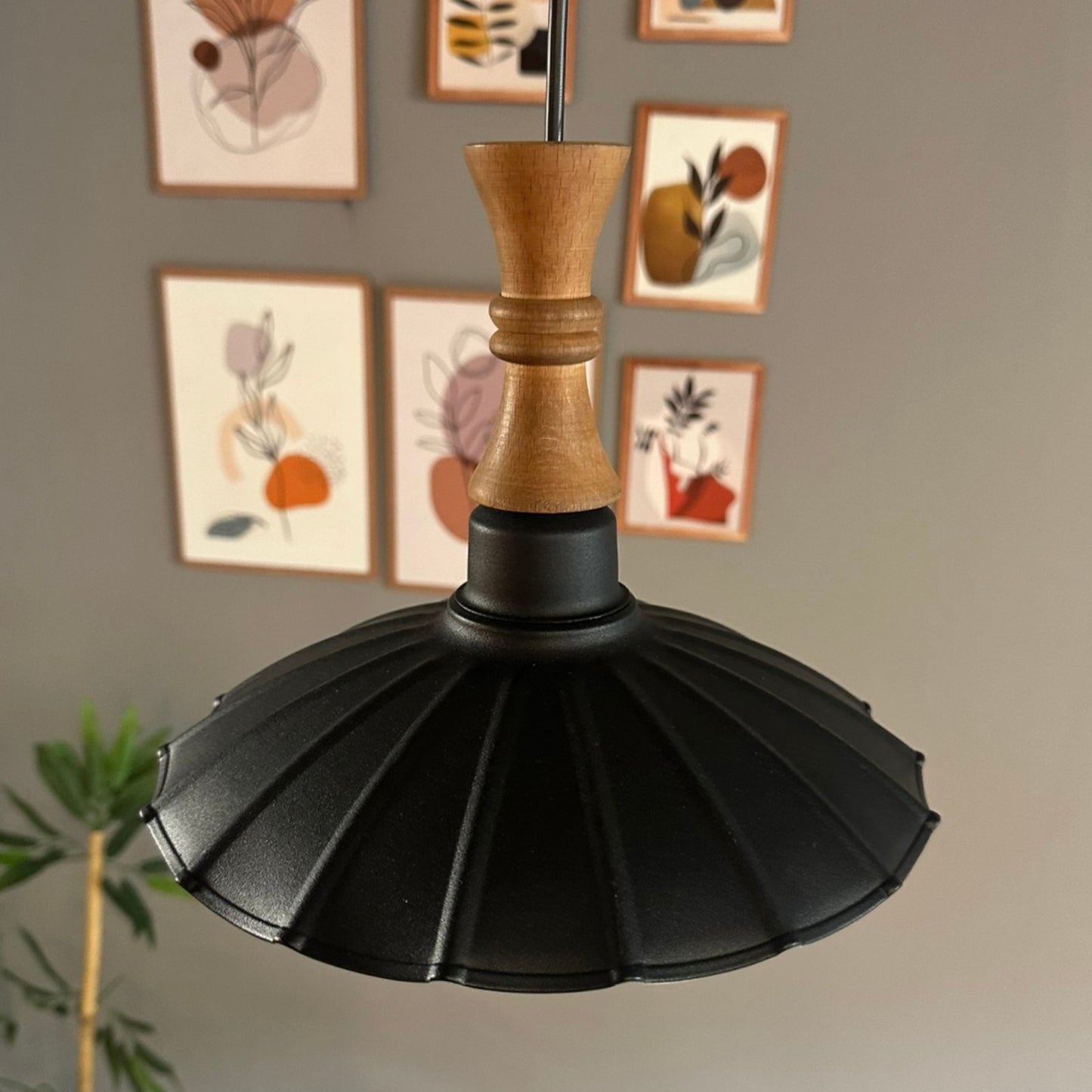 Pendelleuchte Risso Langer Bauer Metall, Modern Hängelampe ohne Leuchtmittel