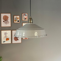 Pendelleuchte Carmelo Halbe Tulpe Ø35 cm, Metall Hängelampe ohne Leuchtmittel