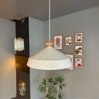 Pendelleuchte Lema Ø35,5cm, Hängelampe Holz, Hängelampe Industrial Vintage Lampe