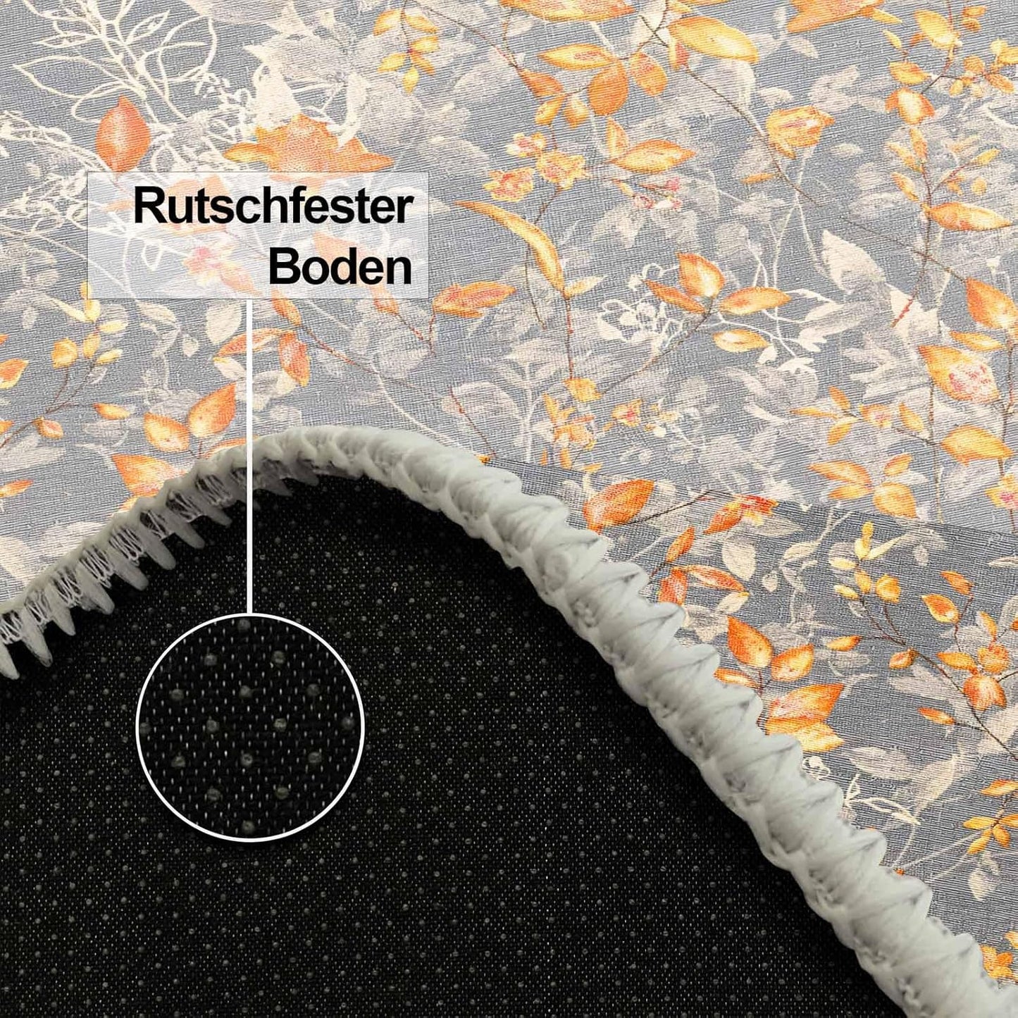 Bedruckter Teppich Sunfas Chenille Print Maschinell hergestellt, waschbarer Vintage-Teppich