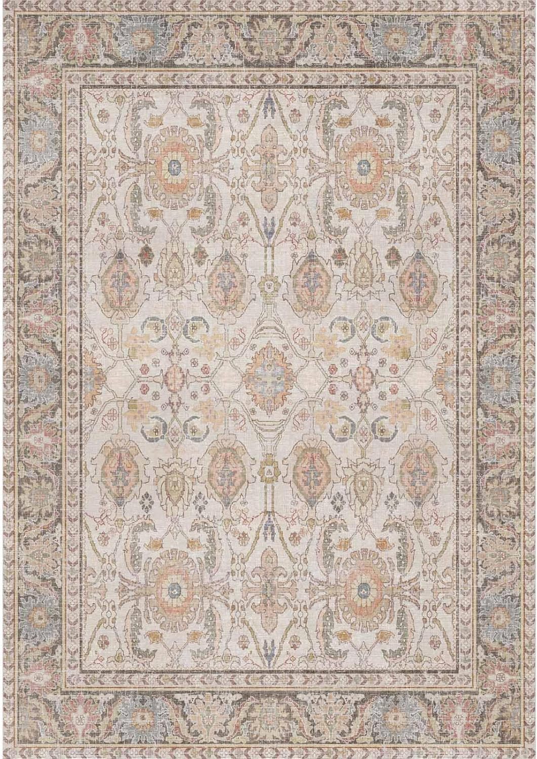 Bedruckter Teppich Tasle Chenille Print Maschinell hergestellt, waschbarer Vintage-Teppich