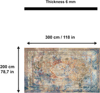 Landon Bedruckter Teppich Chenille-Druck Maschinell Hergestellt