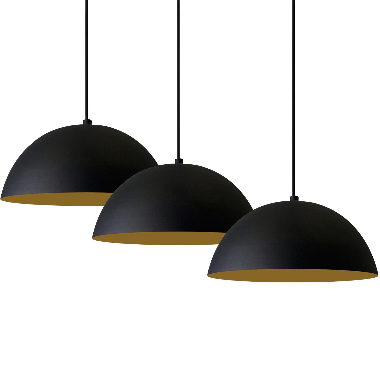 3x lampe E27 métal