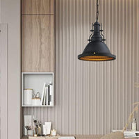 Pendelleuchte Bamyum Pendelleuchten I Turami I Schwarz E27 Ø30 cm Metall Lampe