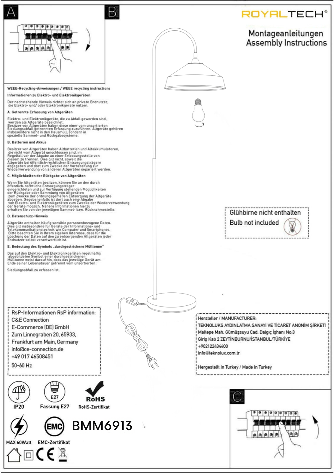 Stehlampe Bogen Bewegender Ufo Kopf Moderne Dekorative Metall Stehlampe