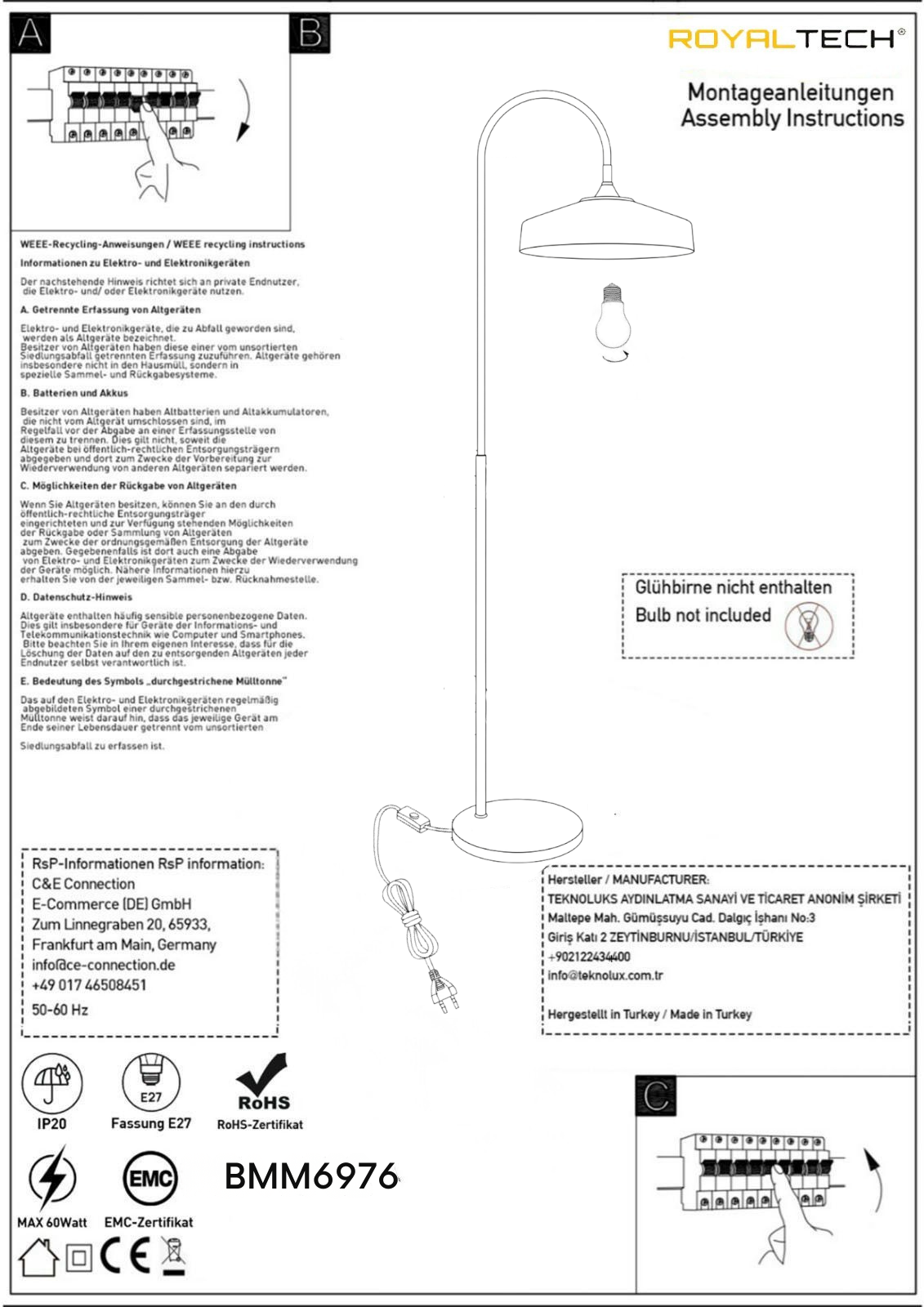 Stehlampe Cirva Bewegender Ufo Kopf Moderne Dekorative Metall Stehlampe