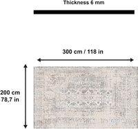 Tapis imprimé Duncan Chenille imprimé à la machine