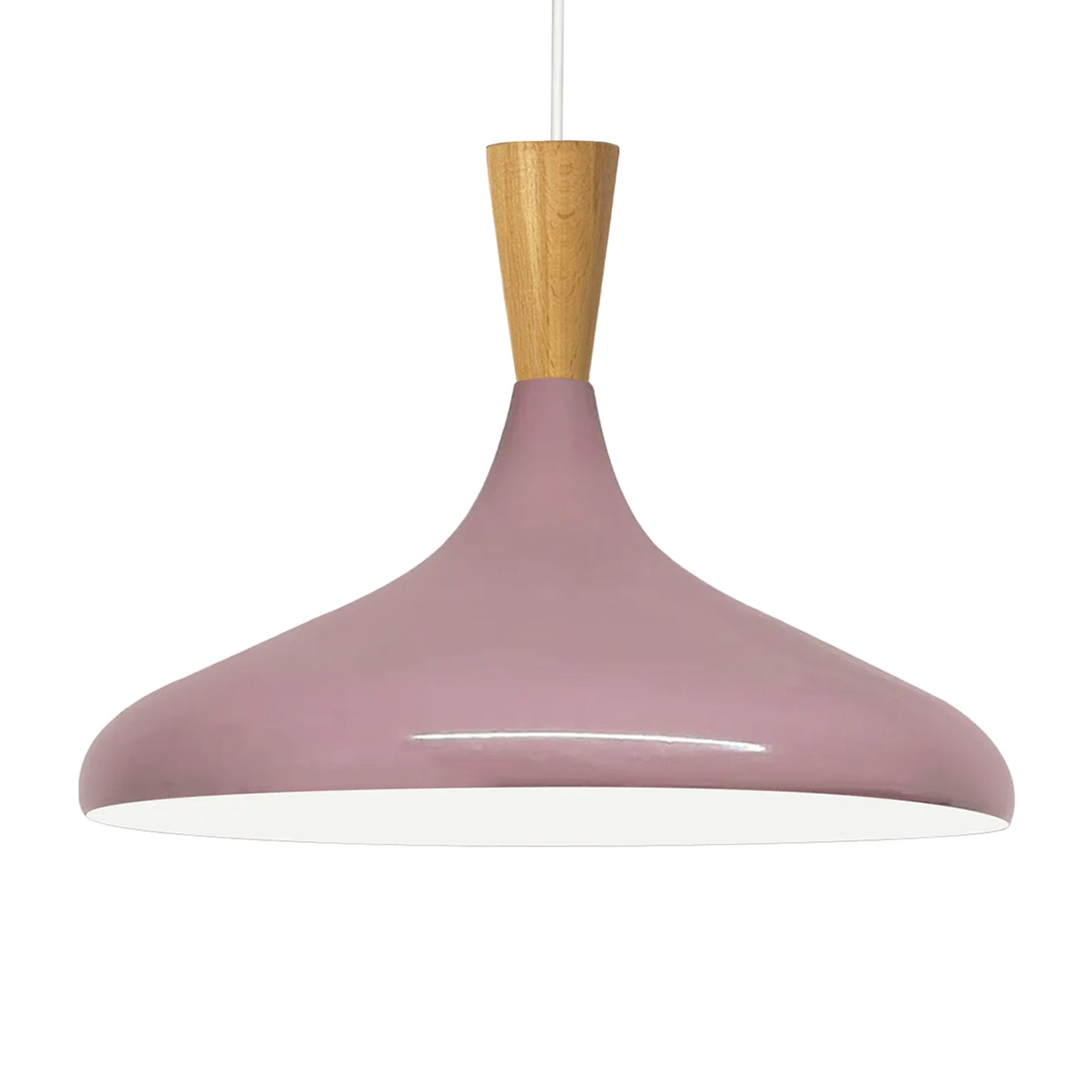 Pendelleuchte Champion Kegel Holz-Kopfteil 35 cm Metall E27 Modern Pendelleuchte