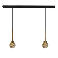 Pendelleuchte Pendelleuchte Petite Glas, Retro Hängelampe ohne Leuchtmittel