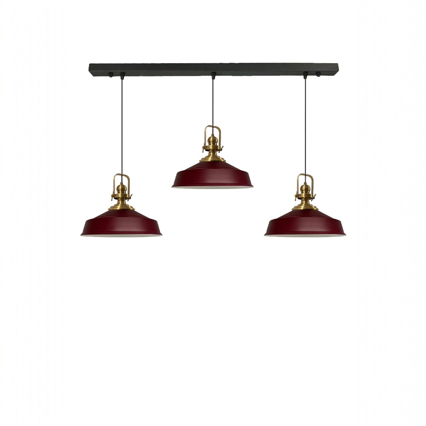 Pendelleuchte Trio Metall Ø35cm, Retro Hängelampe