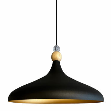 Pendelleuchte Champion Holz Metall, Modern Hängelampe