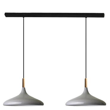 Pendelleuchte Champion Doppelter Kronleuchter Holz Metall Modern Pendelleuchte