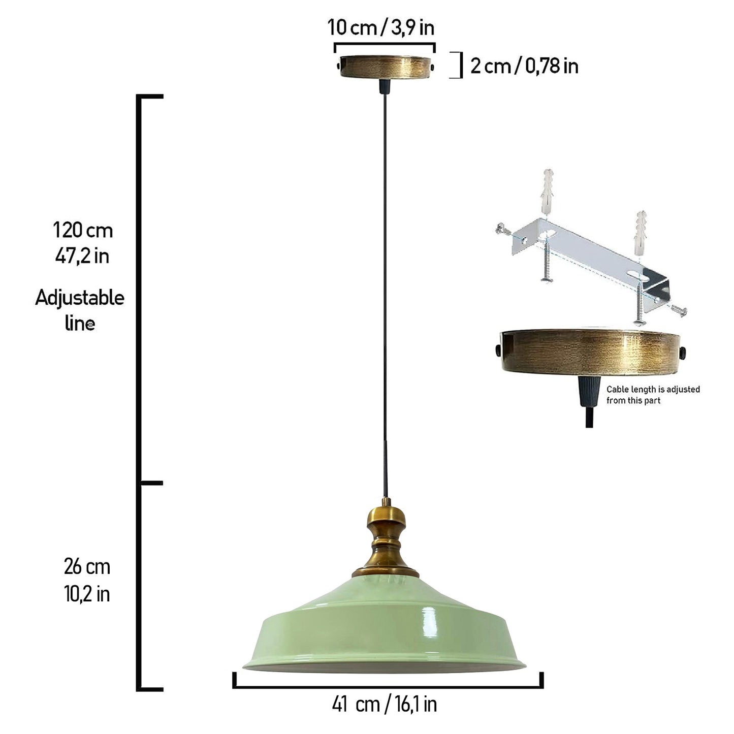 Esstisch Vintage Lampe