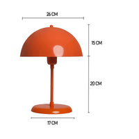 Tischleuchte Pilz Lampe Mit Kabel Lipeo 25 cm Metall Retro Kleine Lampe