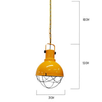 Tavolo da pranzo con lampada a sospensione dipinta a mano scandinavo