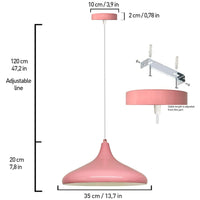 Table de salle à manger lampe suspendue peinte à la main scandinave