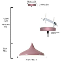 Table de salle à manger lampe suspendue peinte à la main scandinave