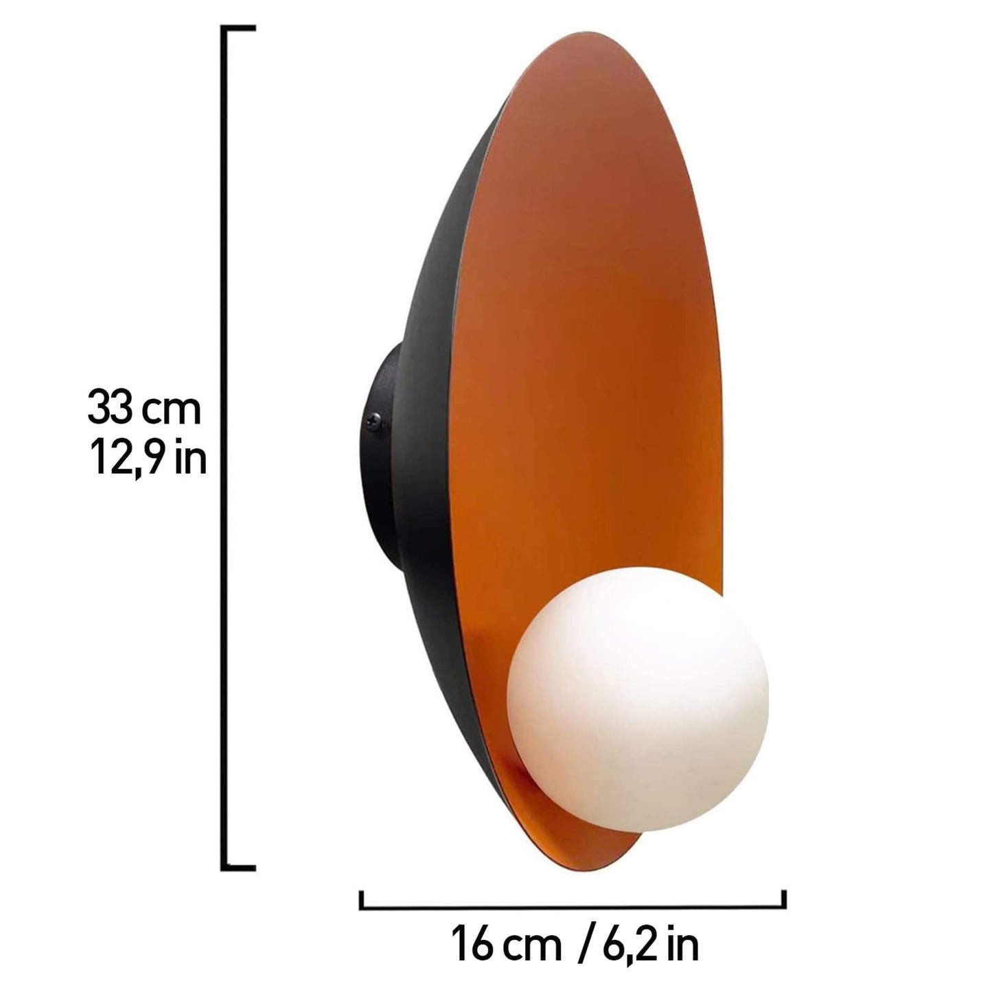 Wandleuchte Innen aus Metall, Wandlampe