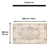 Tapis imprimé Renne, impression chenille, fabriqué à la machine 