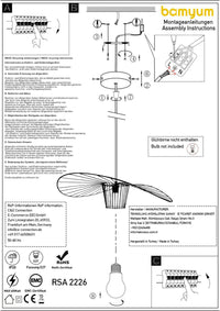 Lampada a sospensione Vertigo 100% metallo E27