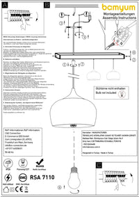 Lampe suspendue Bamyum moderne