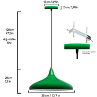 Table de salle à manger lampe suspendue peinte à la main scandinave