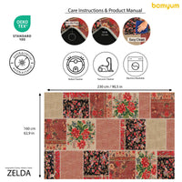 Tapis imprimé Zelda Chenille imprimé à la machine 