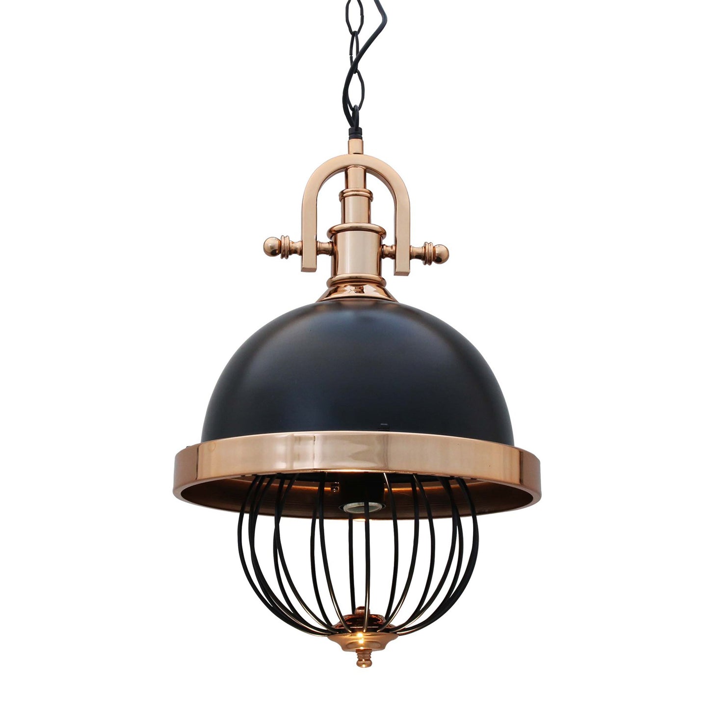 Pendelleuchte Richae Wohnzimmerlampe Hängelampe 35cm E27 Pendelleuchte Schwarz