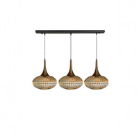 Pendelleuchte Pendelleuchte Elegant Dreifacher Kronleuchter Glas, Retro Hängelampe