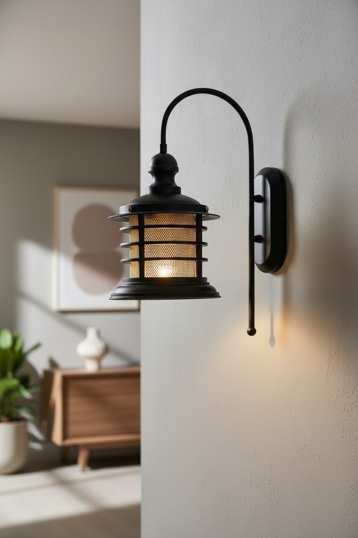 Wandleuchte Champion Wandleuchte Innen Metall, Wohnzimmer Vintage Wandlampe Innen