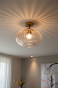 Deckenleuchte Elegant Glas Retro Deckenleuchte