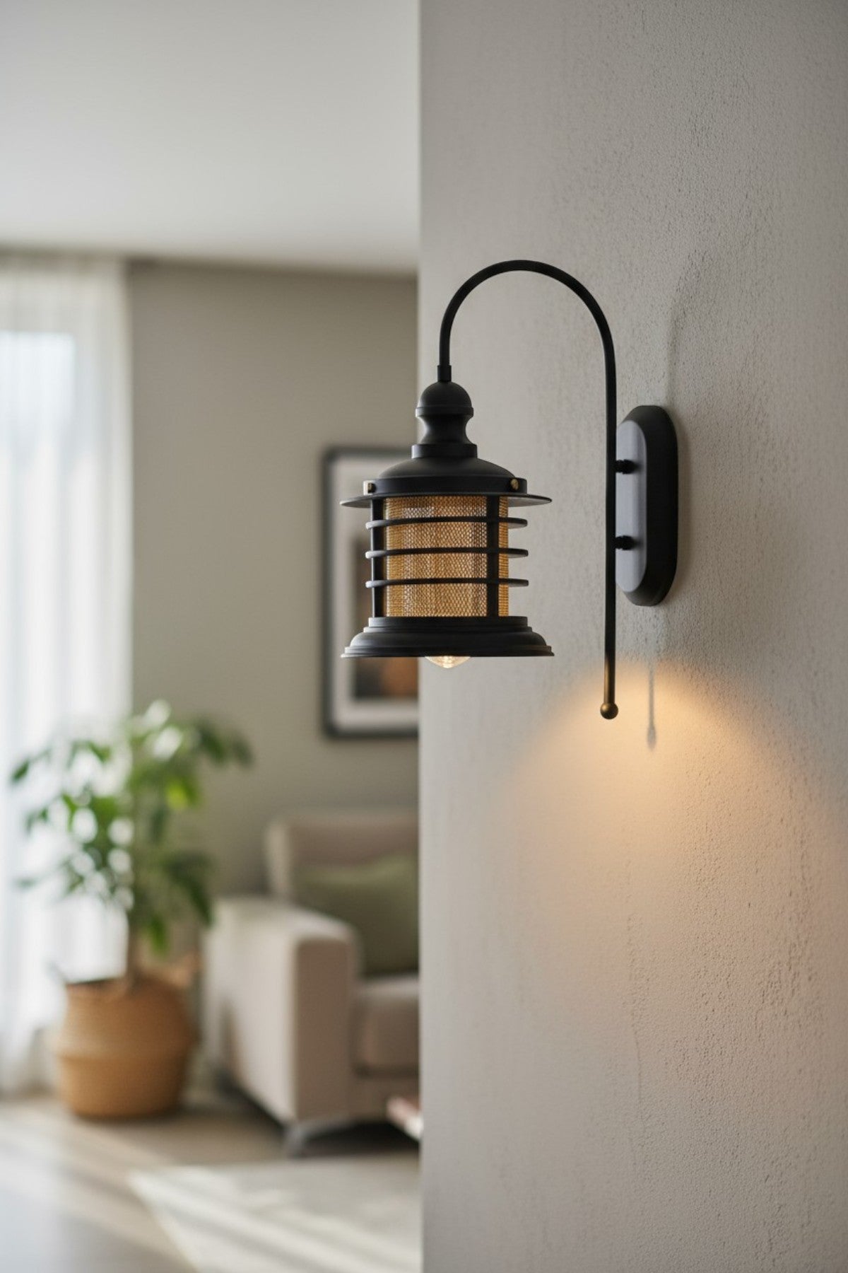 Wandleuchte Champion Wandleuchte Innen Metall, Wohnzimmer Vintage Wandlampe Innen