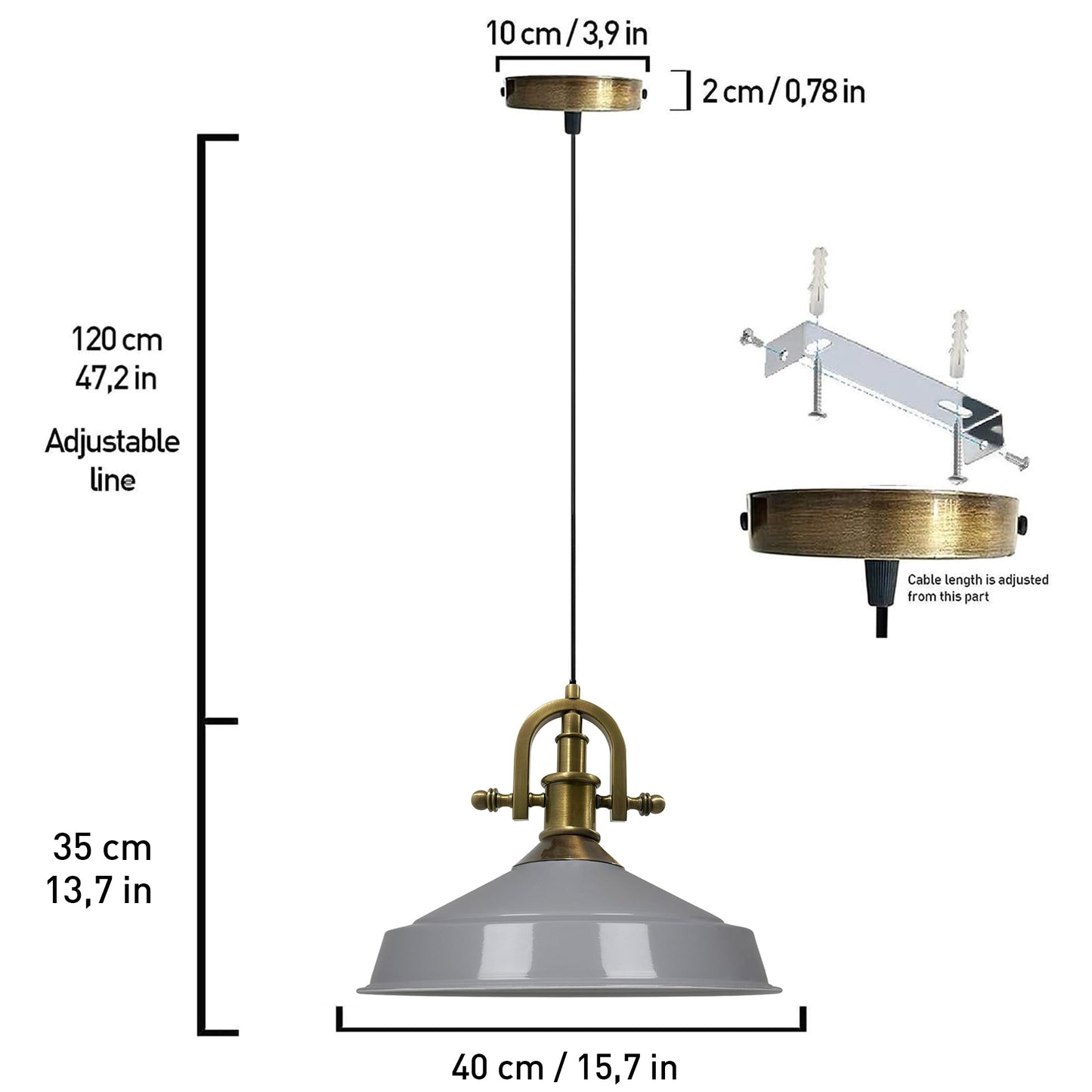 Lampada a sospensione lampada da tavolo da pranzo lampada a sospensione industriale