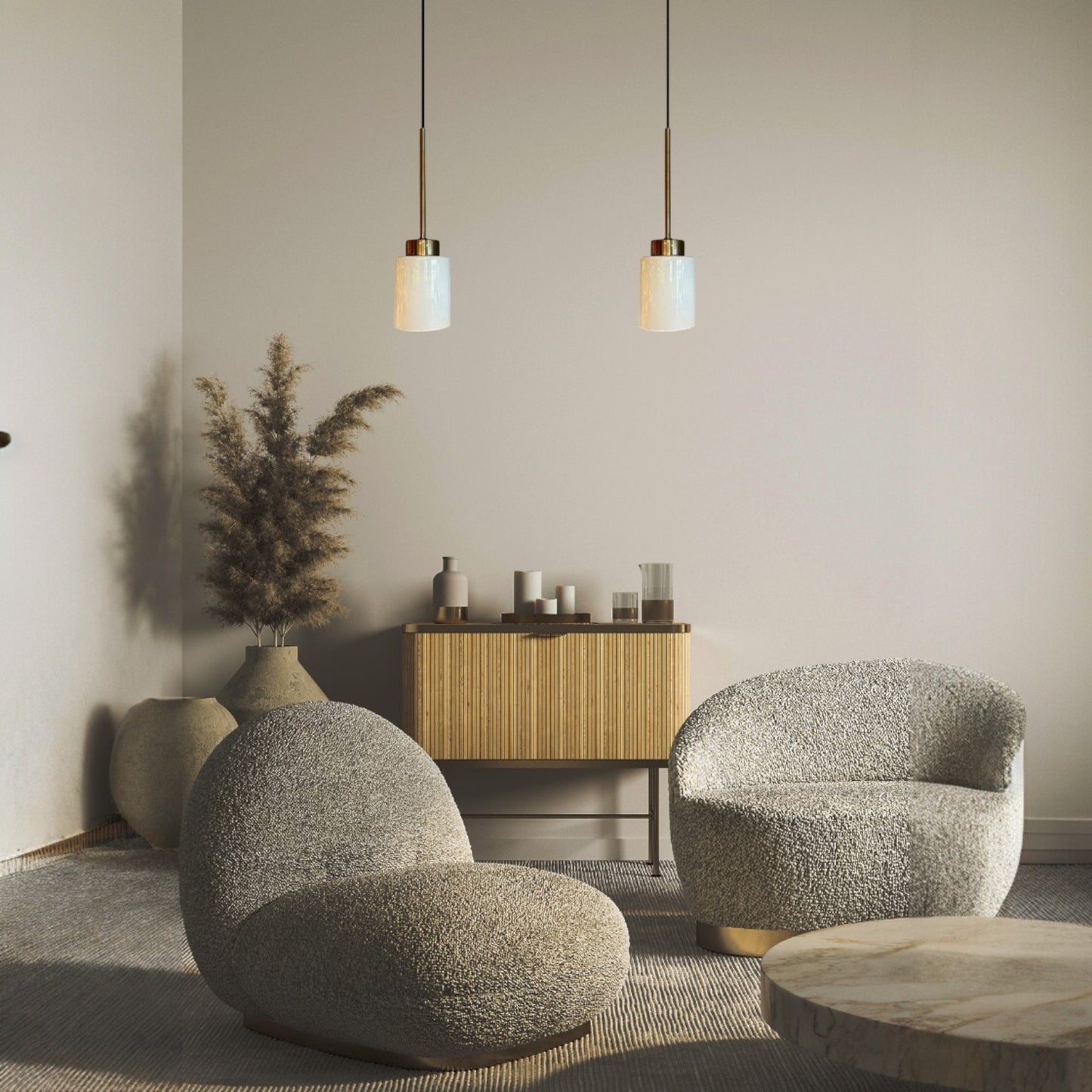 Pendelleuchte Pendelleuchte Tiny Glas Ø9 cm, Retro Hängelampe