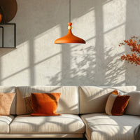 Pendelleuchte Champion aus Holz und Metall, 35 cm Hängelampe